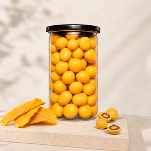 Solid Fruity <b>Chocolate</b> Covered Dried Mango Slices in Custom Packaging Box for OEM/ODM Bulk - Product Image 3