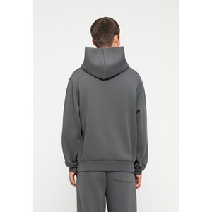 ชุดวอร์มแบบสวมหัวมีฮู้ดสำหรับผู้ชายในเมืองผ้าคอตตอน500 GSM ผ้าฟลีซหนาชุดวอร์ม - Product Image 3