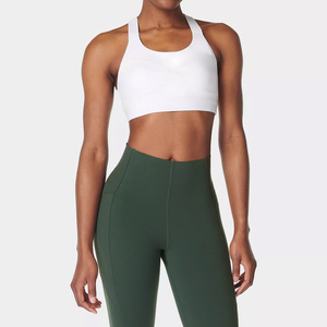 2025 New Arrival Women's Lightweight Fitness Gym Sport Bra Plus Size Yoga Bra with Breathable Feature Front Logo - Product Image 3