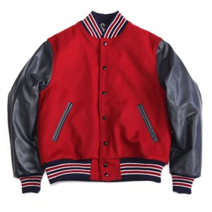 Veste universitaire personnalisée pour femme en mélange de laine, manches en similicuir blanc, broderie de lettres en chenille, style streetwear, veste Letterman - Product Image 5