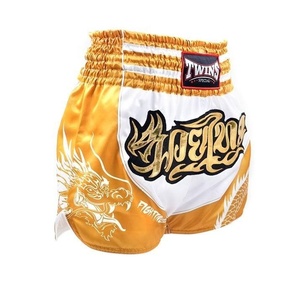Shorts de boxe Muay Thai professionnels, modèle Twins dernière génération, design personnalisé, logo satiné, confortables et légers RL-BG-007 - Product Image 5