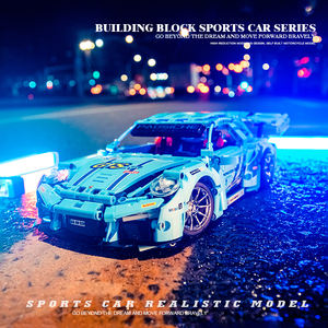 OUZEY บล็อกตัวต่อรถสปอร์ตสเกล 1:14, ชุดประกอบโมเดลรถแข่งที่ซับซ้อนกว่า 14 แบบ, ของขวัญโครงการ DIY ขั้นสูงสำหรับผู้ใหญ่ - Product Image 4
