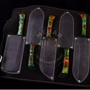 Factory Direct Supply Damascus Kitchen <b>Knife</b> <b>Set</b> Custom Design Online Sale Damascus Kitchen <b>Knife</b> <b>Set</b> - Product Image 5