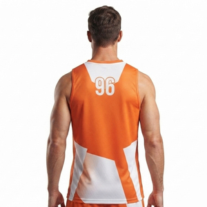100% Polyester Breathable Netball Jersey Men Professional Quality Netball Jersey Lightweight Custom Design Netball Jersey - Product Image 2