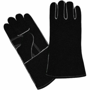 High Quality Reinforced Cowhide Split Leather Safety <b>Gloves</b> Anti-Vibration Durable Long-lasting Flame Retardant Industrial BBQ - Product Image 5