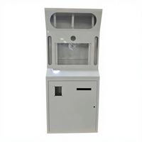 Système de câblage dissimulé, boîtier métallique gris, service de fabrication de tôlerie SEIKI pour ports de façade de kiosque personnalisés