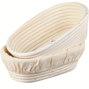 Handmade Weaving Oval Storage <b>Basket</b> Rattan <b>Bread</b> Fermentation <b>Basket</b> for Kitchen Food Picnic <b>Bread</b> Sundries - Product Image 5
