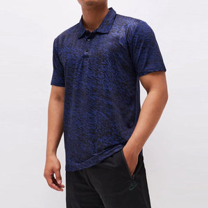 Polo Premium Azul Marino Melange - Camiseta Deportiva Transpirable - Fabricante de Ropa Personalizada Directo de Fábrica Sialkot - Product Image 4