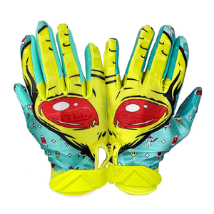 Guantes de Silicona 7v7 de Alta Calidad, Personalizados con la Bandera de Estados Unidos, para Fútbol Americano, Antideslizantes, Duraderos, con Logotipo de Goma para Jóvenes y Adultos - Product Image 5