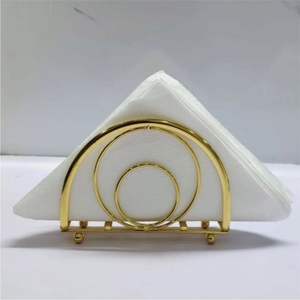 Porte-serviettes en métal arqué de style nordique moderne, distributeur de papier en fil de fer, support décoratif de table pour hôtel, restaurant, cuisine - Product Image 6