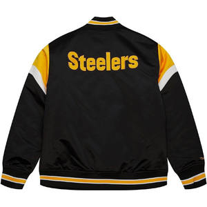 Chaqueta de Béisbol Formal para Hombre con Logotipo Bordado Personalizado, 100% Tela Satén, Uniforme Deportivo Universitario, Uniforme Escolar - Product Image 4