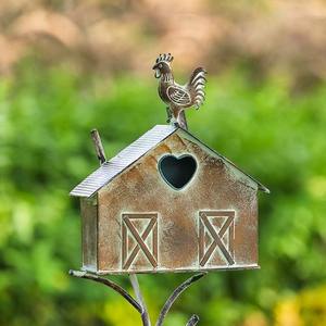 Casitas para pájaros de metal de mediados de siglo, ideales para regiones con fuertes lluvias debido a su resistencia al agua, 1987 - Product Image 2