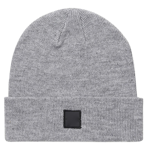 Gorro Gris SHARISSA, 100% Acrílico, Unisex, Casual, Invierno, Color Sólido, Talla Adulto 52-54CM, Tejido Jacquard - Product Image 1