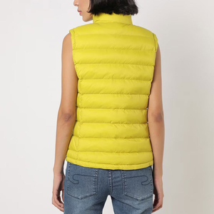 Chaleco Corto para Mujer 2026, Nuevo Estilo de Moda, Cuello Vertical, Decoración de Encaje, Chaqueta Ligera de Plumón Blanco, Relleno de Algodón - Product Image 3