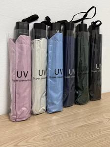23 Inch <b>8</b>-Rib Luxury Design 3-Fold <b>Iron</b> Tube Alloy Ribs Custom Logo Printing Manual Umbrella for Business Gifts Made in China - Product Image 3