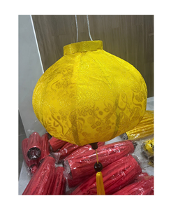 Lanterne en soie décorative suspendue avec un design en tissu coloré pour la maison, les hôtels, les cafés et les restaurants - Product Image 5