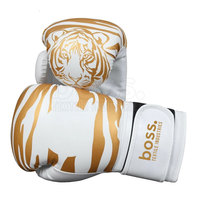 Équipement d'entraînement professionnel, gants de boxe en sublimation avec graphismes en couleur, rembourrage intérieur confortable