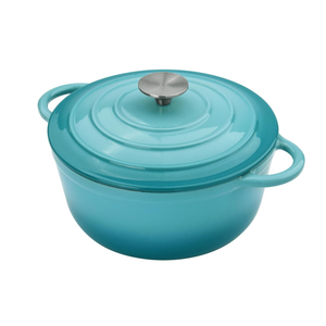 Olla para sopa de restaurante de hierro fundido esmaltado de 26cm personalizada al por mayor, utensilios de cocina, cazuela antiadherente esmaltada, olla para sopa de estofado de Horno Holandés - Product Image 6