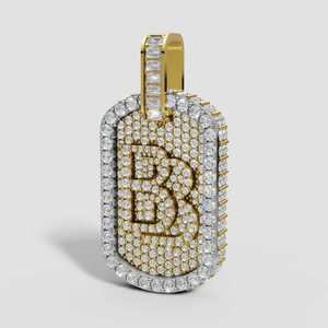 จี้รูปสุนัขประดับเพชรโมอิสซาไนต์ VVS เงินแท้ 925 ดีไซน์ใหม่ จี้ผู้ชายแบบฝังเพชรสำหรับงานปาร์ตี้ฮิปฮอป - Product Image 2