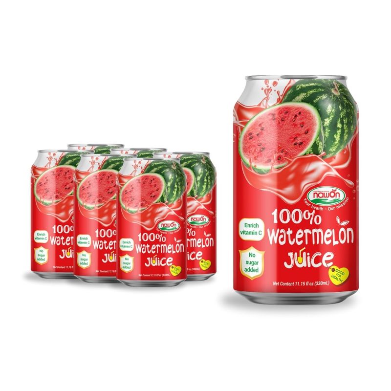 Watermelon 330ml Aluminum Can Puree Juice