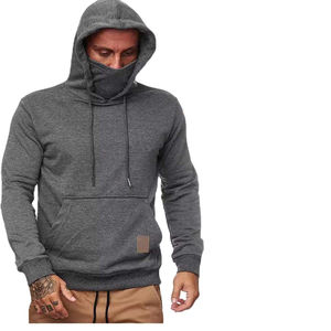 Sweat-shirt à capuche unisexe surdimensionné 100% coton, grammage lourd 450 GSM, style streetwear, avec masque intégré, personnalisable, tendance - Product Image 6