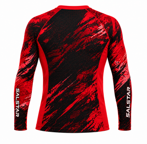 Camiseta de Compresión Salstar para Hombre, de Alta Calidad, Secado Rápido, Deportiva, con Logotipo Personalizable, Impresión por Sublimación, Cuello Redondo, Corte Ajustado, para Gimnasio - Product Image 2