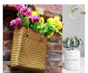 Sac à main en jute écologique robuste avec poignées renforcées, sac de courses réutilisable - Product Image 2