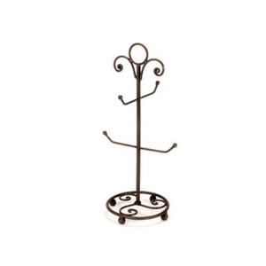 New Style Iron Metal Mug Holder Stand With Curved Hooks For Kitchen Countertop Dining Table Mugs <b>Storage</b> Stand On Sale - Product Image 5