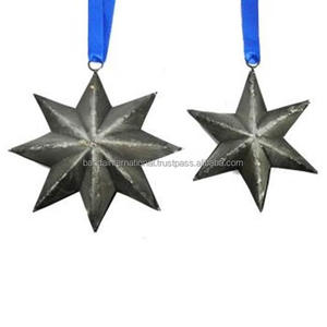 Artículo decorativo colgante de hierro con revestimiento de polvo negro terminado para decoración del hogar y otra decoración navideña - Product Image 2