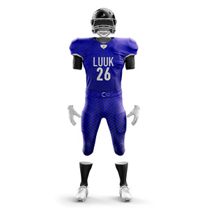 Conjunto de Uniforme de Fútbol Americano Personalizado para Jóvenes, Talla Grande, Transpirable, Antibacteriano, de Secado Rápido, que Absorbe la Humedad, 100% Poliéster - Product Image 4