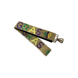 Sangle de sac en coton réglable avec perles colorées, sac à main artisanal pour le jour du match, doté de quincaillerie durable et d'un design élégant - Product Image 6