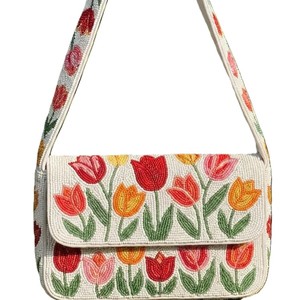 Bolso de hombro para mujer con cuentas verdes estilo cancha de tenis, diseño deportivo bordado, bolso de noche, accesorios de moda personalizados - Product Image 5
