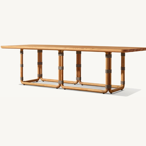 Hot <b>sale</b> teak wood furniture, modern style <b>table</b>, suitable <b>for</b> outdoor dining, anti-rot and good quality - Product Image 3