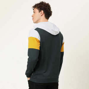 เสื้อฮู้ดผ้าฝ้ายสีสำหรับผู้ชายเสื้อฮู้ดสำหรับผู้ชายดีไซน์แบบที่ลูกค้าต้องการ - Product Image 2