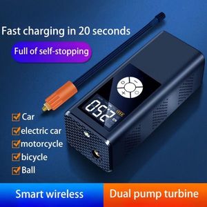 Gonfiatore auto Wireless portatile ad alta potenza multifunzione Display digitale intelligente gonfiatore pneumatici ricarica Wireless gonfiabile - Product Image 5