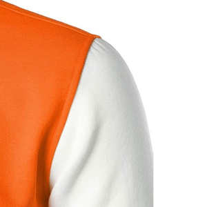 Blouson universitaire imperméable pour homme, vert foncé et jaune, avec capuche, manches contrastantes, col, poignets et ourlet zippés, vêtement d'extérieur personnalisé pour l'hiver - Product Image 5