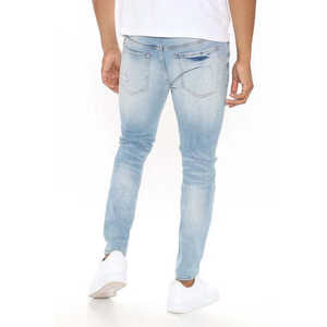 Venta al por mayor de pantalones vaqueros de corte de bota a la moda para hombre - Product Image 3