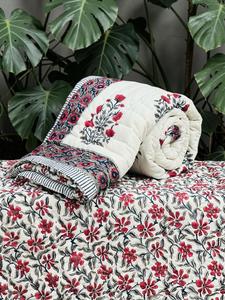 Handcrafted Cotton <b>Block</b> <b>Printed</b> Bed Quilts Washable All-Season Vintage Design OEM Custom Wholesale Manufacturer Global Export - Product Image 2
