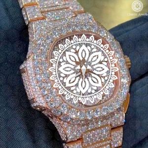 Montre de luxe en acier inoxydable Charm Jewells, boîtier rond de 38 mm, quartz analogique, design lumineux et tendance, bracelet pour femme de 25,5 cm, pliable - Product Image 2