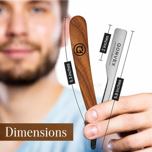 มีดโกนหนวดสำหรับผู้ชาย - มีดโกนขอบตรงสำหรับช่างตัดผมมืออาชีพ - Product Image 2