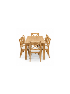 Modern Scandinavian Wooden Dining Table Rectangle <b>6</b> Seater Home Furniture Set Stable Design Dining Room Furniture - Product Image 2