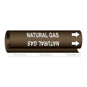 Marcador de Tuberías de Gas Natural Flexible de Alto Rendimiento Brady, Identificación Industrial para Interiores/Exteriores - Product Image 2