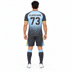 Conjunto de Uniforme de Fútbol Unisex Personalizado con Logotipo del Equipo, Ligero, 100% Poliéster, Transpirable, Ecológico - Product Image 3