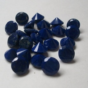 Lapis-lazuli naturel, pierres rondes facettées de 5 mm à 20 mm, pierres précieuses en vrac, prix de gros, pour la fabrication de bijoux - Product Image 2