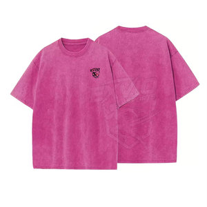<span class=keywords><strong>T</strong></span>-Shirt da Uomo Plus Size con Effetto Acid Wash a Prezzo Ragionevole, Design Personalizzato con Logo - Product Image 3
