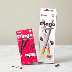 Crispy Milk Stick <b>Biscuits</b> 186g Pingo Cocoa Crumb Series: Bold Chocolate vs. Creamy Milk Chocolate – Double the Crunch! - Product Image 4