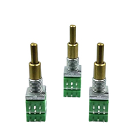 Vente chaude Haute Qualité 9mm Film De Carbone Double Arbre Potentiomètre Rotatif C25K/B10K Audio Professionnel Produit Union Favorable