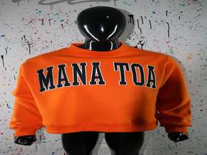 Sudadera con Capucha MANA TOA ORAGNE 100% NEGRA con Apliques Bordados, Estilo Vintage, Transpirable, de Secado Rápido, para Invierno, con Hilos Finos - Product Image 6