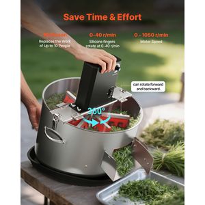 Trimmer per Foglie e Germogli 2 in 1 Manuale ed Elettrico con Lame in Acciaio Inox da 16 Pollici, Pala da Giardino per Taglio Visibile a Umido - Product Image 3
