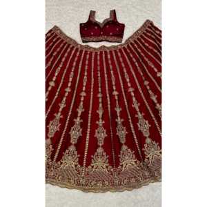 Vestido de noche de diseñador Lehenga elegante con secuencia Dori y Zari Trabajo para fiestas - Product Image 2